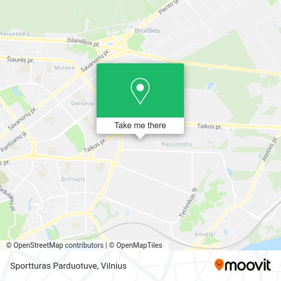 Карта Sportturas Parduotuve