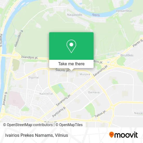 Карта Ivairios Prekes Namams