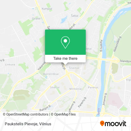 Карта Paukstelis Pievoje