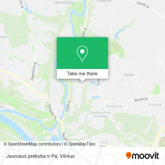 Карта Jauniaus prekyba ir Pa