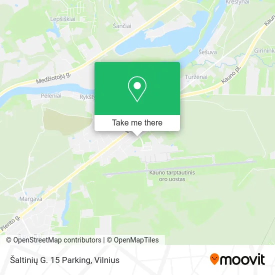 Карта Šaltinių G. 15 Parking