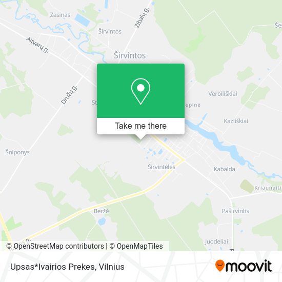 Карта Upsas*Ivairios Prekes