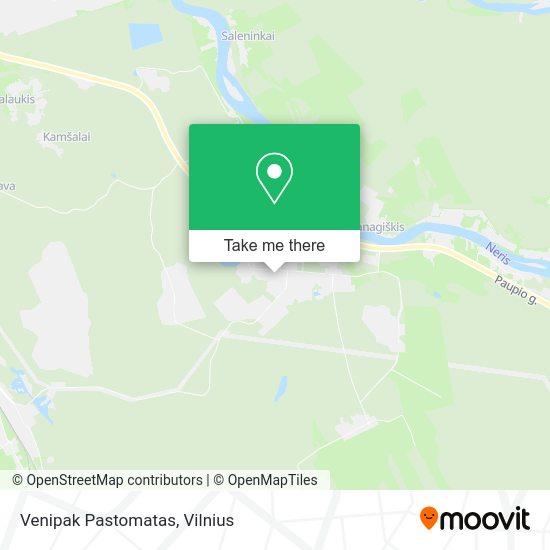 Карта Venipak Pastomatas