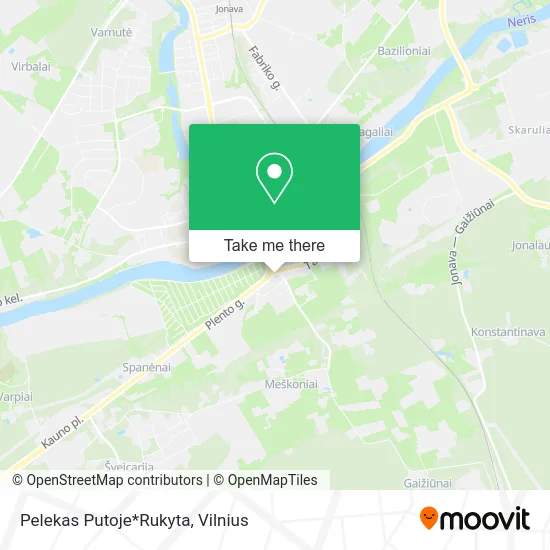 Карта Pelekas Putoje*Rukyta