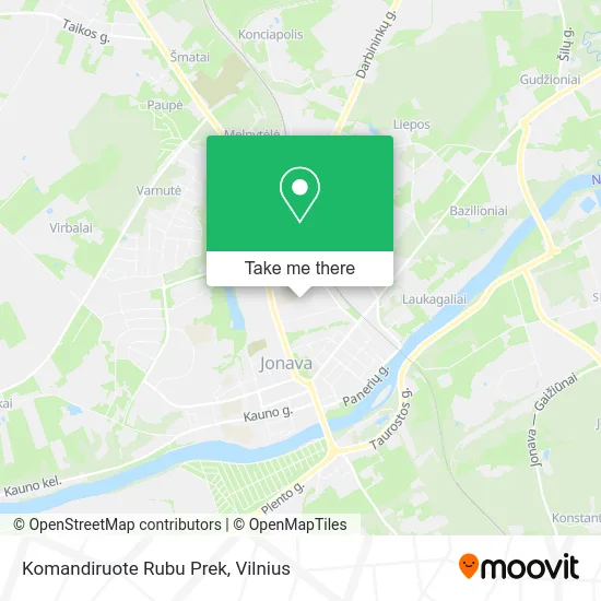 Карта Komandiruote Rubu Prek