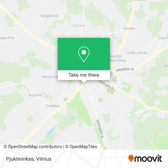 Карта Pjuklininkas