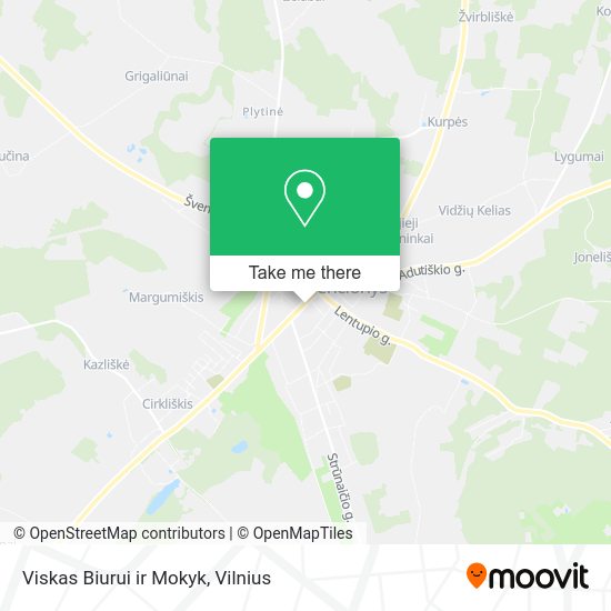 Карта Viskas Biurui ir Mokyk