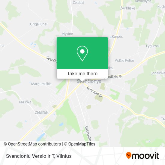 Карта Svencioniu Verslo ir T