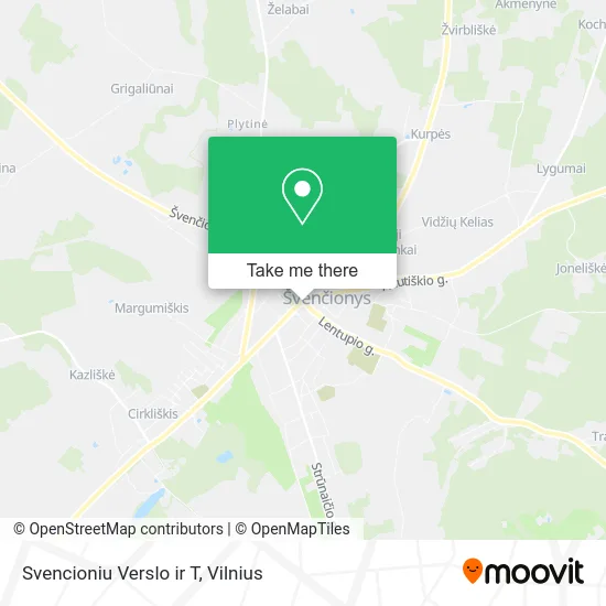 Карта Svencioniu Verslo ir T