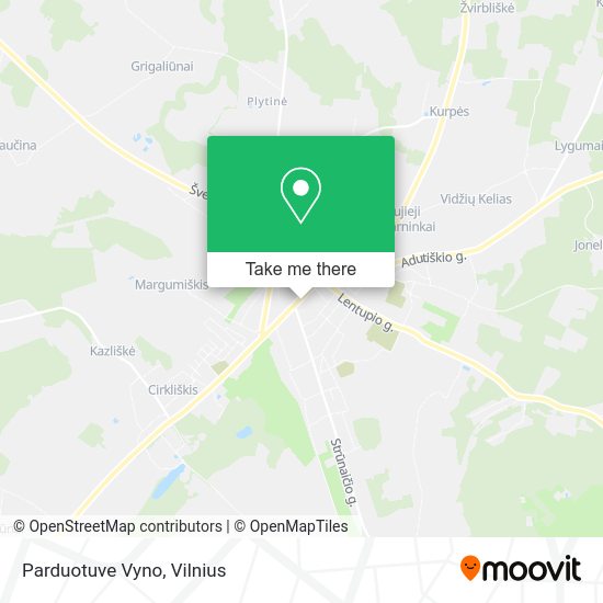 Карта Parduotuve Vyno