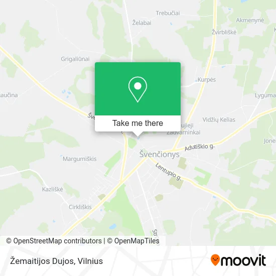 Карта Žemaitijos Dujos