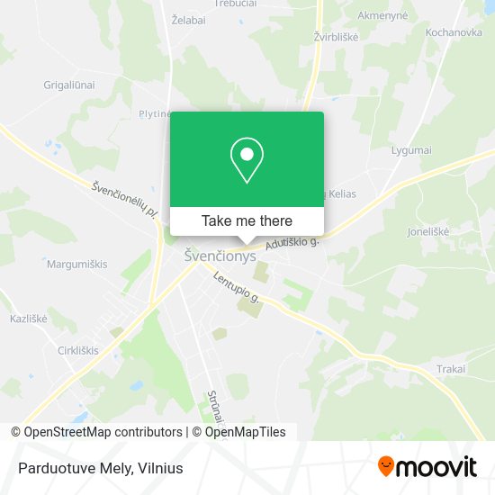 Карта Parduotuve Mely