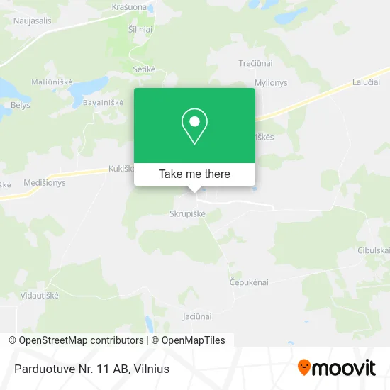 Карта Parduotuve Nr. 11 AB