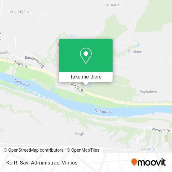 Карта Ko R. Sav. Administrac