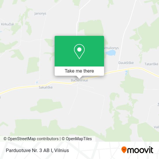 Карта Parduotuve Nr. 3 AB I