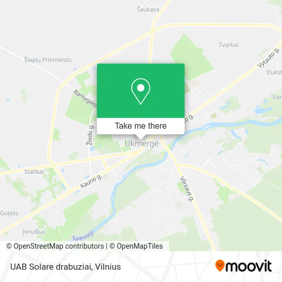 Карта UAB Solare drabuziai