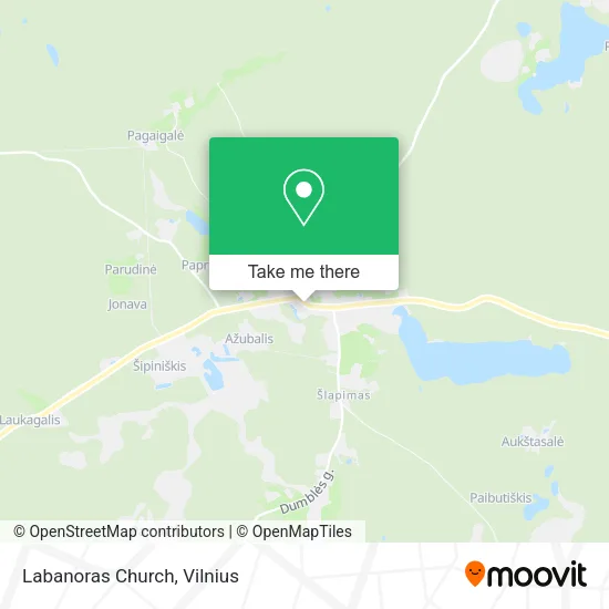 Labanoras Church map