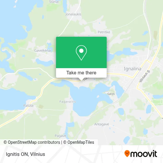 Ignitis ON map