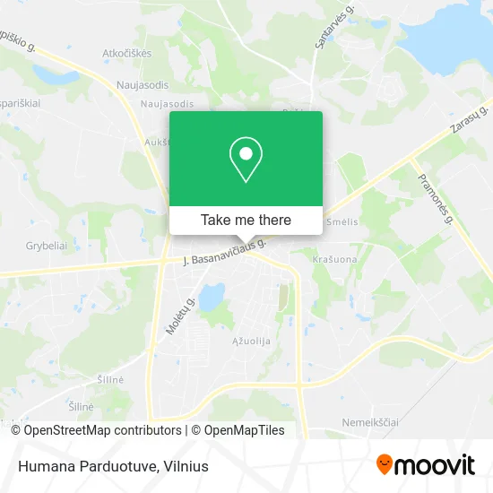 Карта Humana Parduotuve