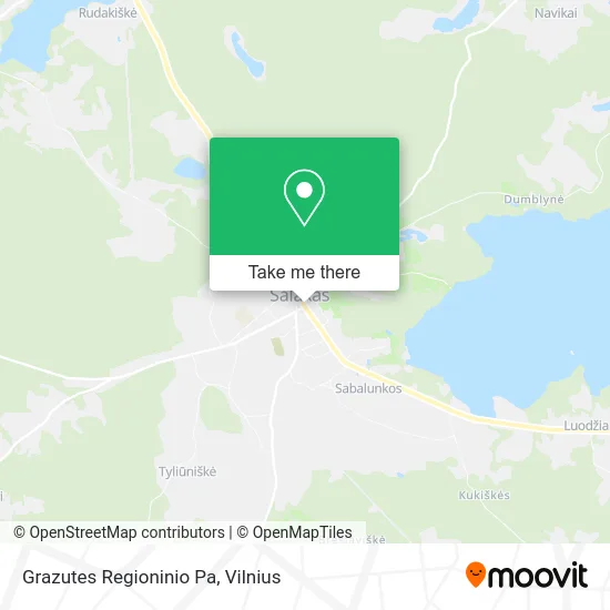 Карта Grazutes Regioninio Pa