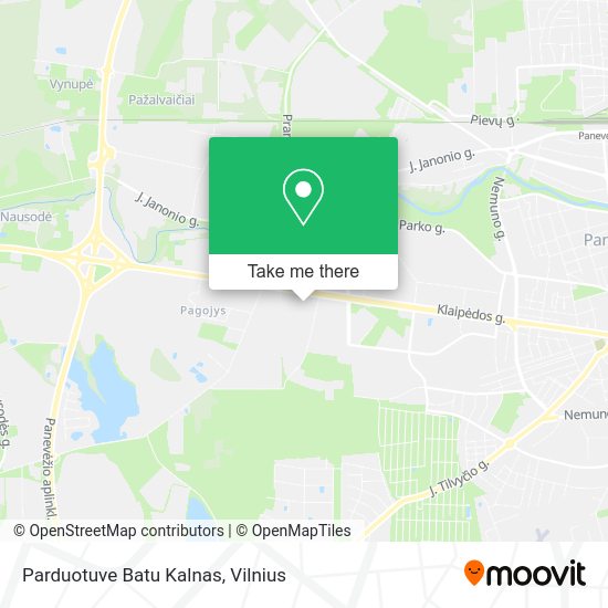 Карта Parduotuve Batu Kalnas