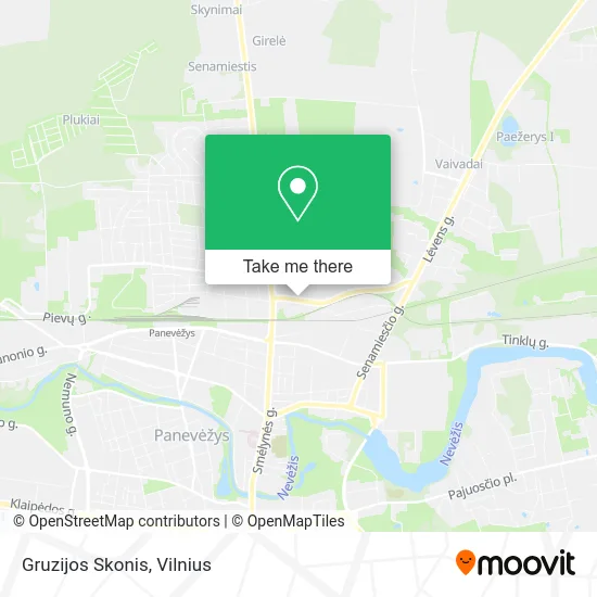 Карта Gruzijos Skonis