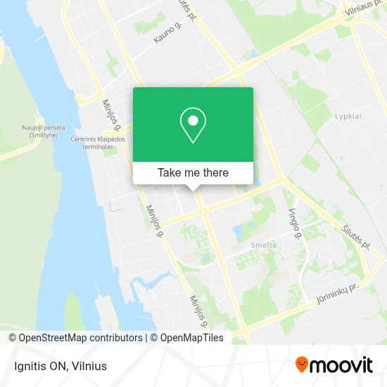 Ignitis ON map