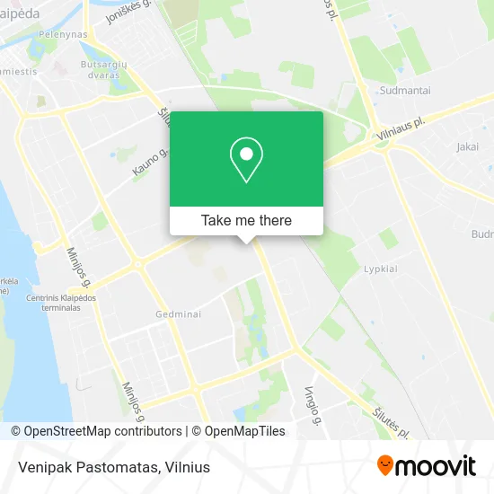 Карта Venipak Pastomatas