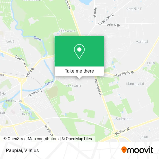 Paupiai map