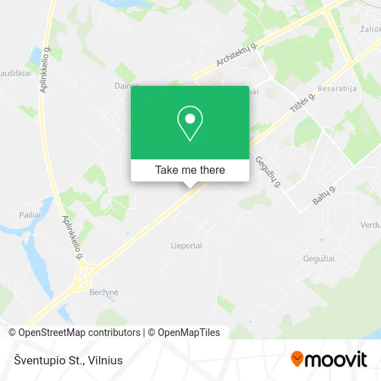 Карта Šventupio St.