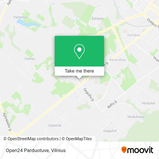 Карта Open24 Parduotuve