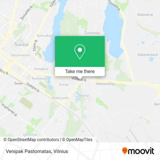 Карта Venipak Pastomatas