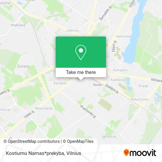 Карта Kostiumu Namas*prekyba