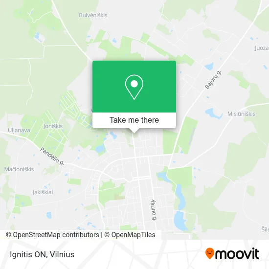 Ignitis ON map