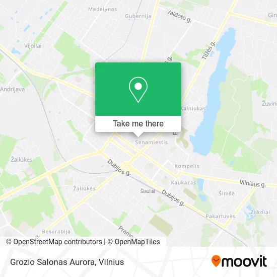 Карта Grozio Salonas Aurora
