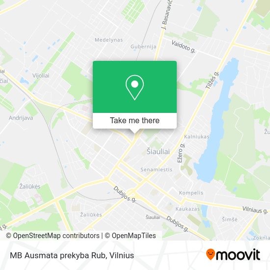 Карта MB Ausmata prekyba Rub