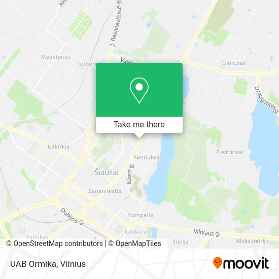 Карта UAB Ormika