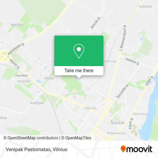 Карта Venipak Pastomatas