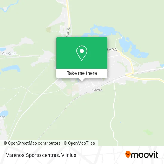 Карта Varėnos Sporto centras