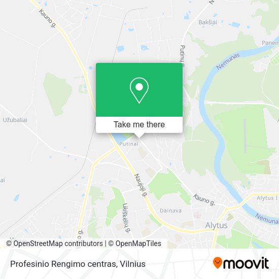 Карта Profesinio Rengimo centras
