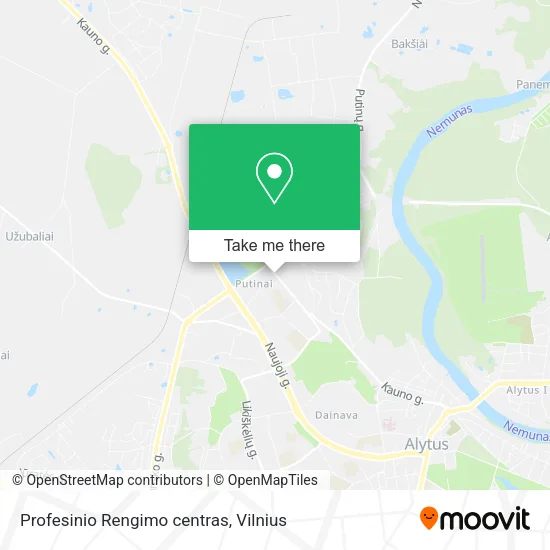 Карта Profesinio Rengimo centras