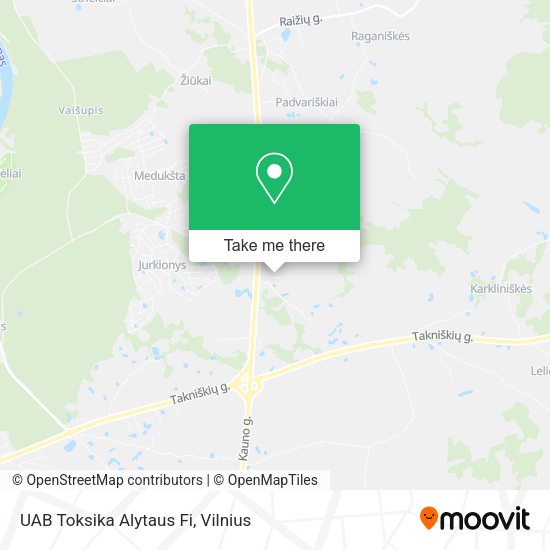 Карта UAB Toksika Alytaus Fi