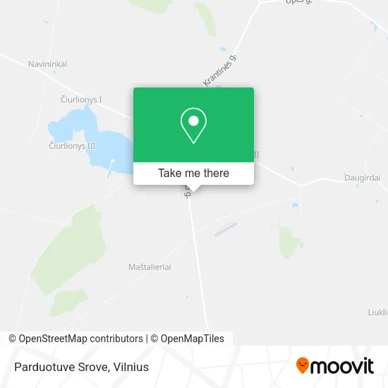 Карта Parduotuve Srove
