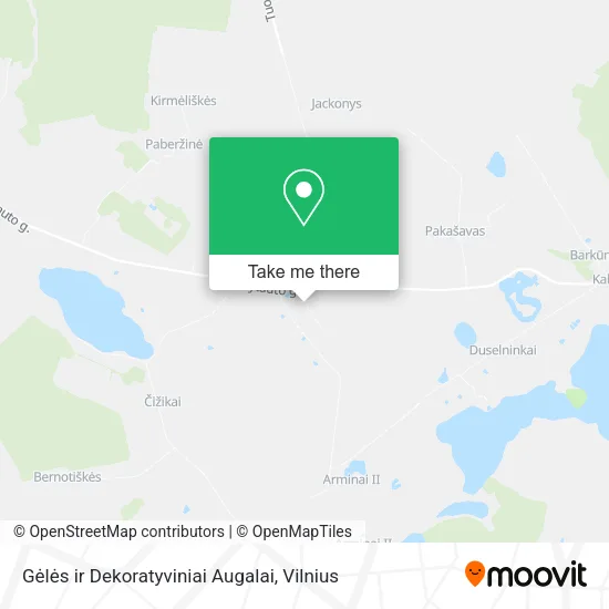 Карта Gėlės ir Dekoratyviniai Augalai