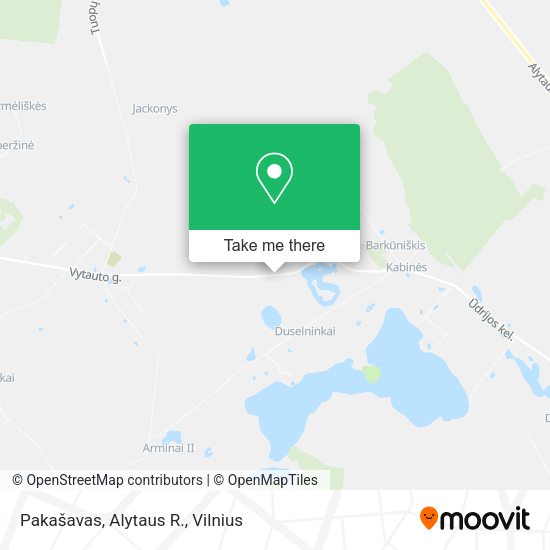 Карта Pakašavas, Alytaus R.
