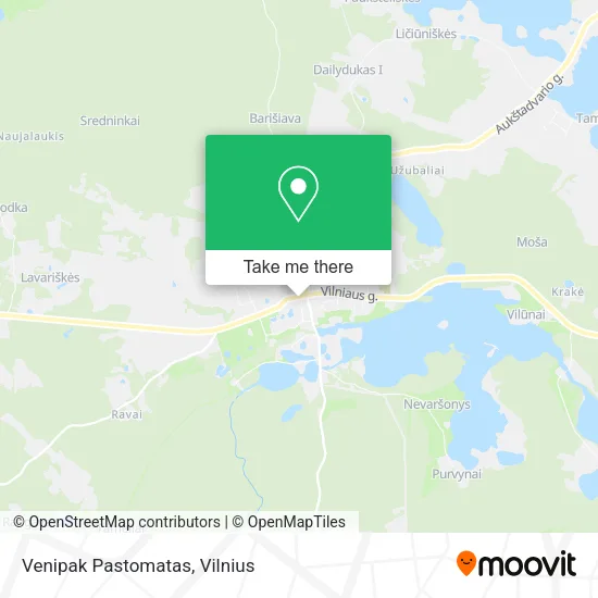 Карта Venipak Pastomatas