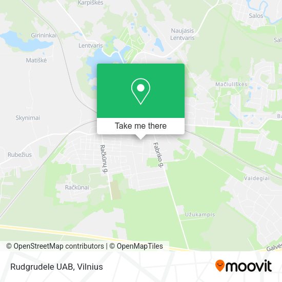 Карта Rudgrudele UAB