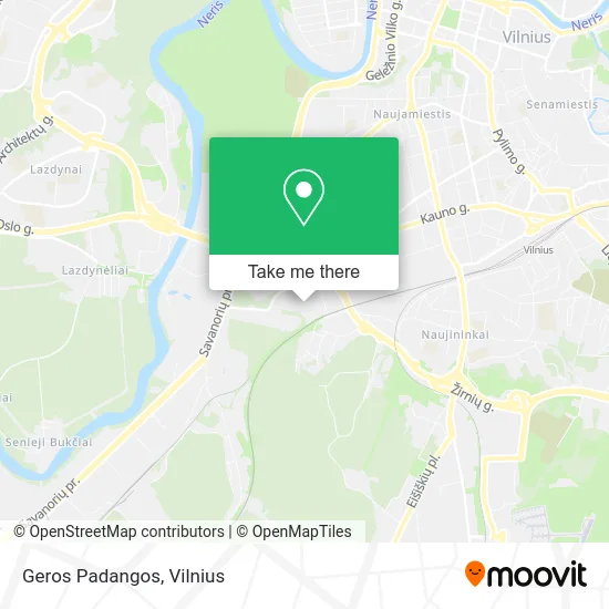 Карта Geros Padangos