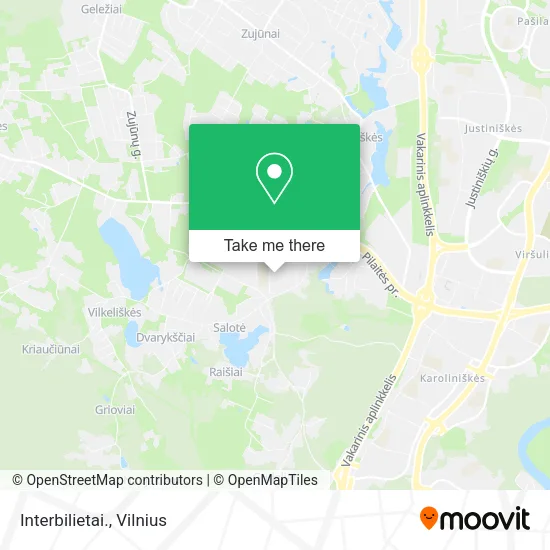 Карта Interbilietai.