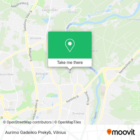 Карта Aurimo Gadeikio Prekyb